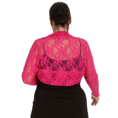 Floral Lace Bolero Shrug – Elegant Plus Cover-Up