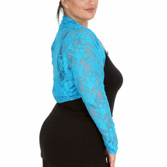 Floral Lace Bolero Shrug – Elegant Plus Cover-Up