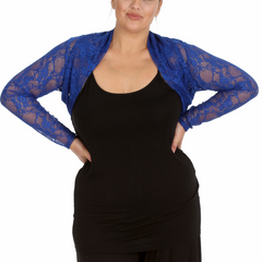 Floral Lace Bolero Shrug – Elegant Plus Cover-Up