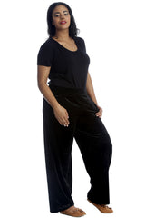 6087 Plain Velvet Trousers