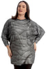 1744 Textured Wing Print Glitter Top