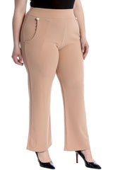 6091 High Waist Side Pocket Trousers
