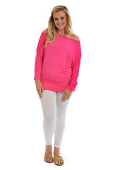Slash Neck Top
