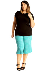 6125 Polka Dot Crinkle Culottes