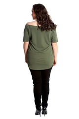 1560 Crepe Off Shoulder Top