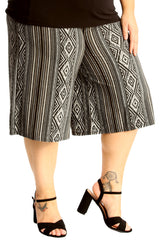 6137 Aztec Print Culottes