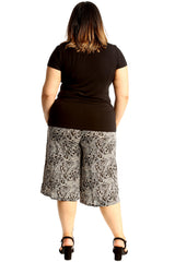 6126 Paisley Print Culottes