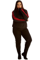 3126 Side Panel Hooded Bomber Jacket