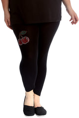 7212 Cherry Stud Cropped Leggings