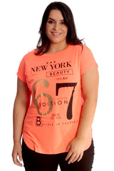 New York 67 Foil Print T-Shirt