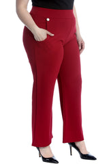 6091 High Waist Side Pocket Trousers
