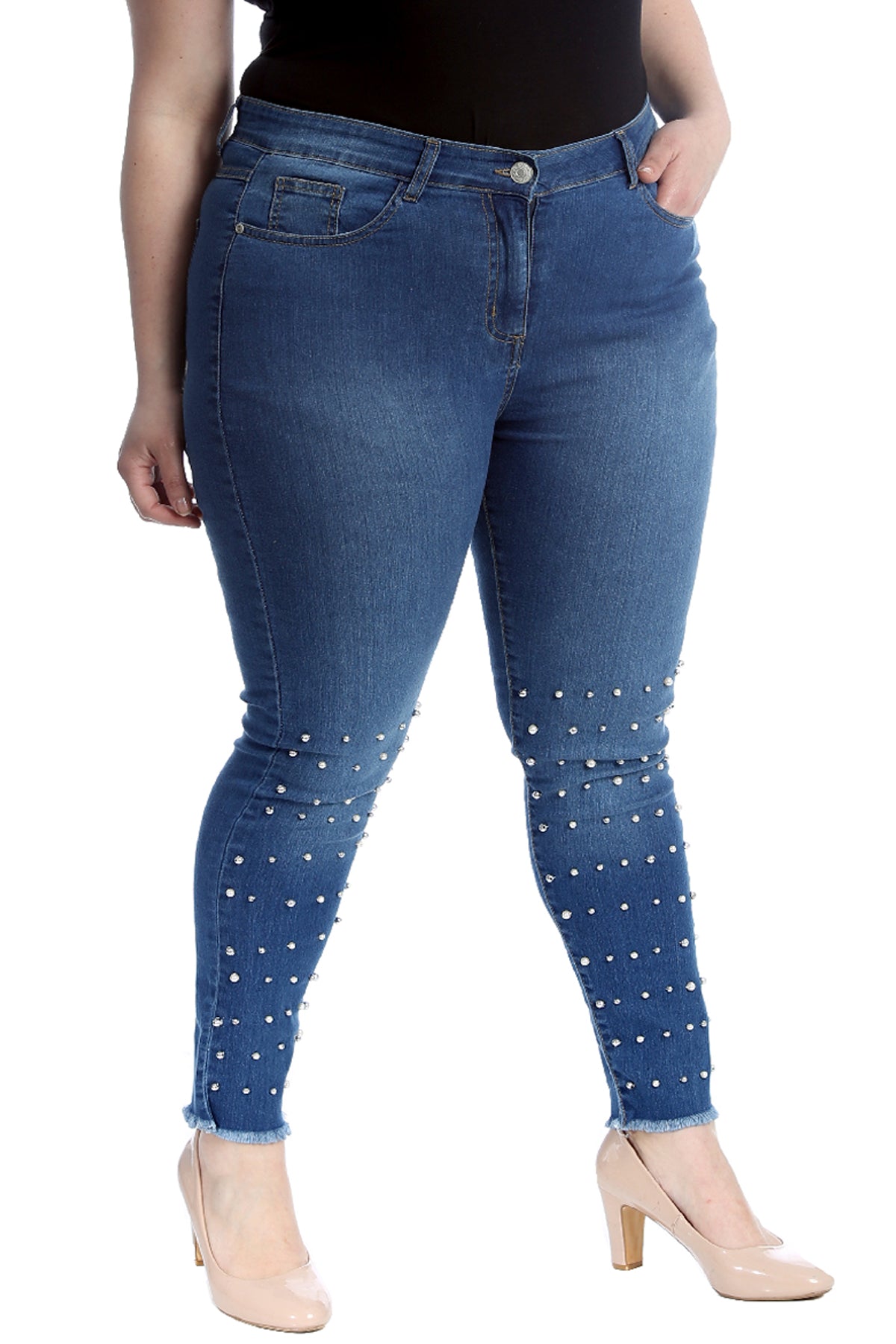 6100 Pearl Stitched Jeans