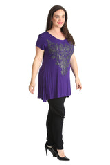 1376 Glitter Beaded Top