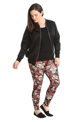 7131 Scuba Skull & Roses Print