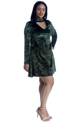1501 Plain Velvet Swing Top