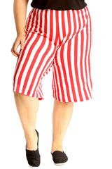 6120 Stripe Print Culottes