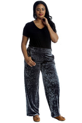 6087 Plain Velvet Trousers