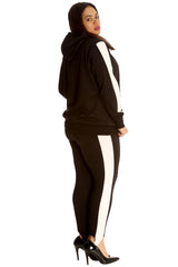 3126 Side Panel Hooded Bomber Jacket