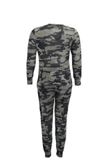 3179 Camoflauge Tracksuit Set