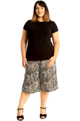 6126 Paisley Print Culottes