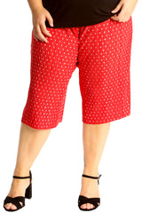 6125 Polka Dot Crinkle Culottes
