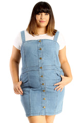 2211 Dungaree Style Dress