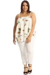 Butterfly Chiffon Frill Top