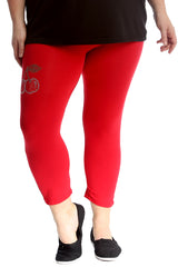 7212 Cherry Stud Cropped Leggings