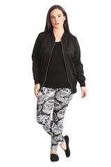 7129 Sugar Skull Print Leggings