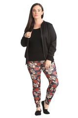 7131 Scuba Skull & Roses Print