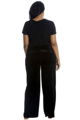 6087 Plain Velvet Trousers
