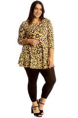 Leopard Print Swing Top