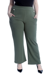 6091 High Waist Side Pocket Trousers