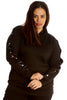 3062 Popper Button Hooded Sweatshirt