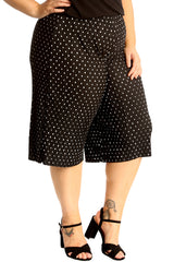 6125 Polka Dot Crinkle Culottes