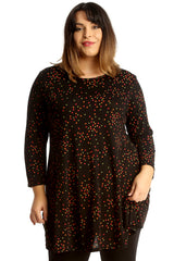 1672 Multi Color Polka Dot Top