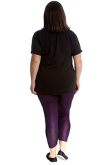 7205 Glitter Fabric Disco Leggings