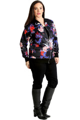 3187 Paisley Print Bomber Jacket