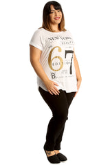 New York 67 Foil Print T-Shirt
