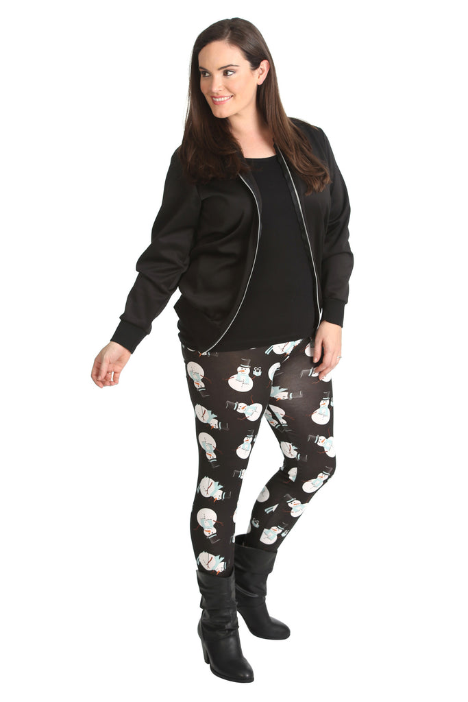 Plus size sales snowman leggings