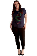 Oriental Dragon Stud T-Shirt