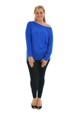 Slash Neck Top