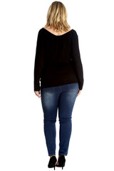 1578 Love Heat Print Batwing Top