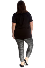 7209 Wings Disco Fabric Leggings