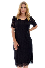 2119 Floral Lace Midi Dress