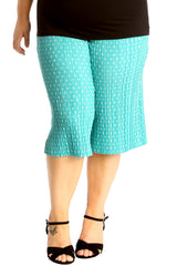 6125 Polka Dot Crinkle Culottes