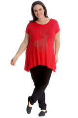 1375 Studded Reindeer Top