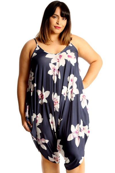8050 Floral Print Slouch Jumpsuit