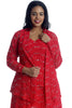 3227 2 in 1 Sequin Floral Lace Cami & Cardigan
