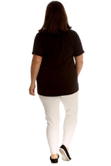 7213 Angel Wings Stud Jeggings